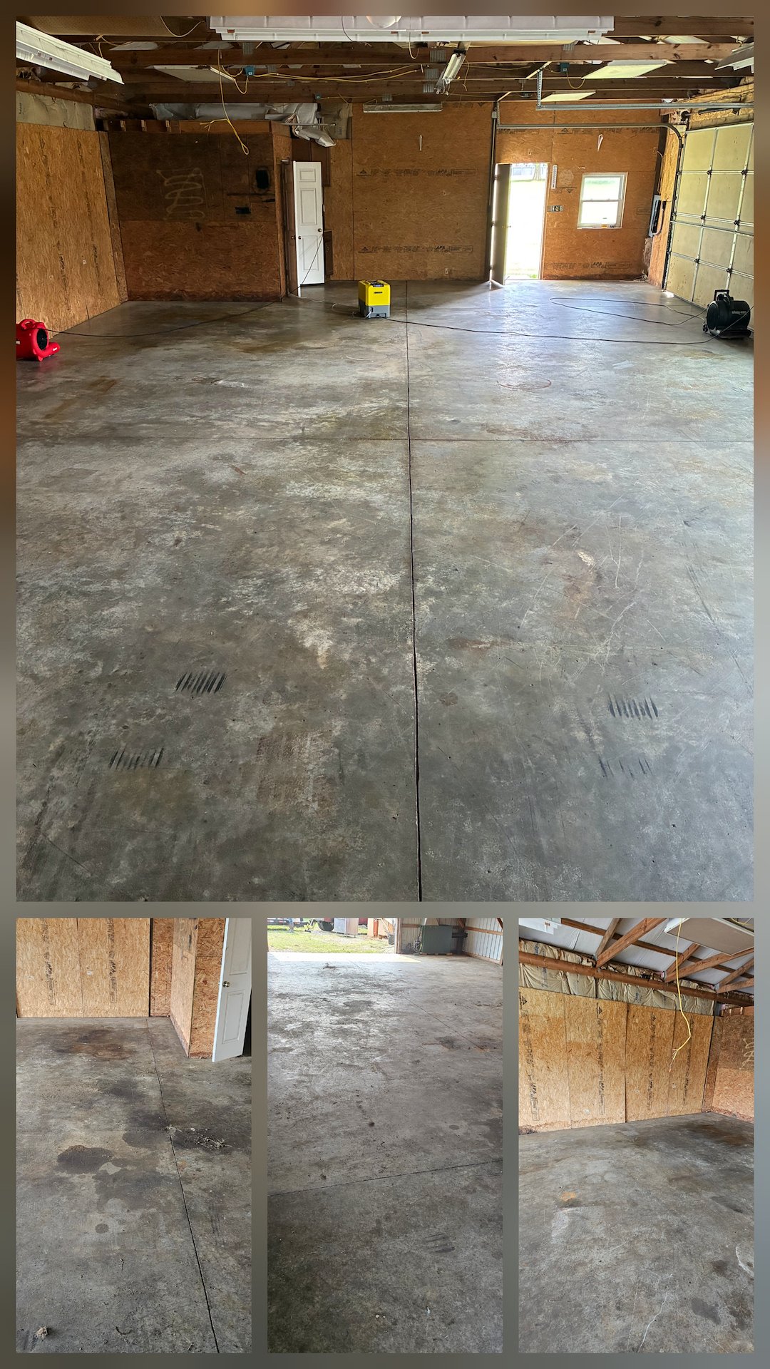Garage Floor Steam Cleaning & Pressure Washing Prep for Epoxy Coating