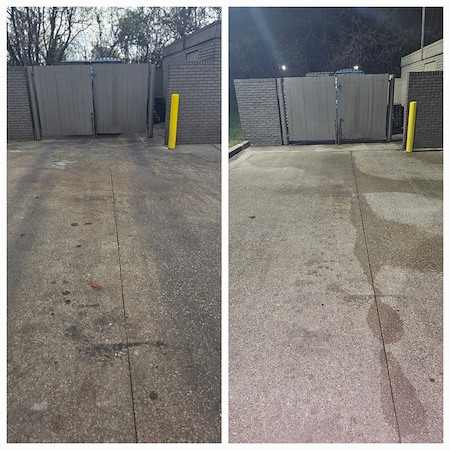 Dumpster Pad Cleaning
